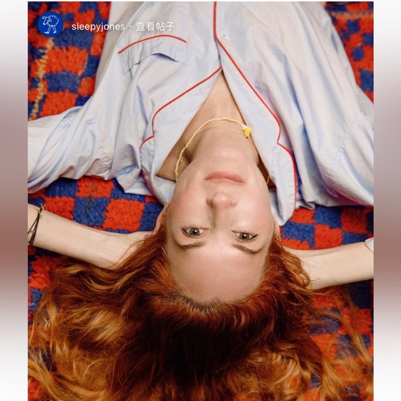 Marina Pajama Set Color: Blue End on End - Picture 4 of 12